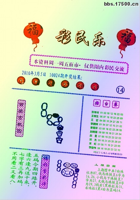 3D彩民乐钱树图库